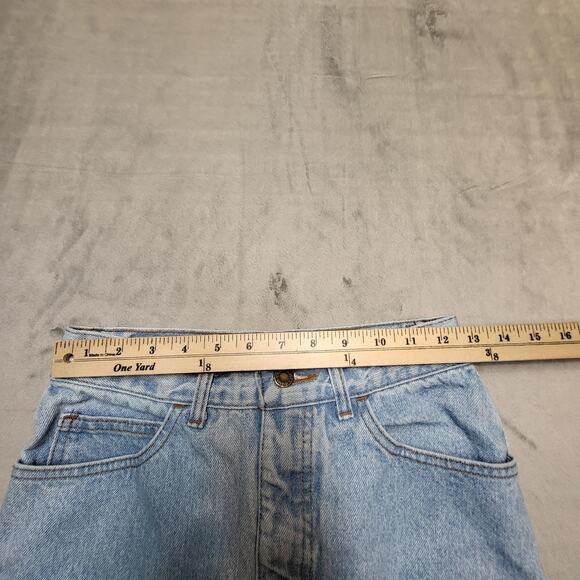 Vintage Moda Intl Jeans Womens 6 Petite Slim Light Wash USA Classic 90s Denim - Picture 8 of 10